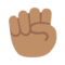 Raised Fist - Medium emoji on Google